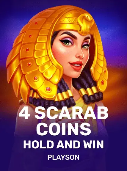 4 Scarab Coins Hold and Win